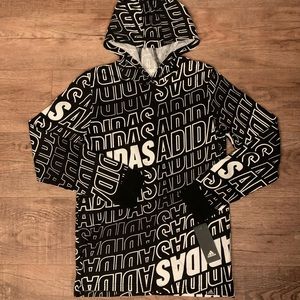 NWT Unisex Adidas Lightweight Logo Hoodie Size L (14)